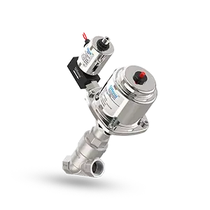 Angle Seat Valve with Steel Actuator Operator (NC  NO) - YCP Series