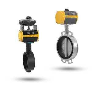 Pneumatic Operated Wafer Type Butterfly Valve - PN16 - BW Series
